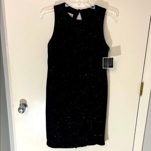 New David Warren Black Cocktail Dress